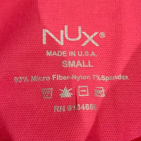 NUX Leggings Small Moderate Compression Pink High Waist NWT Ankle Crop - Picture 3 of 10